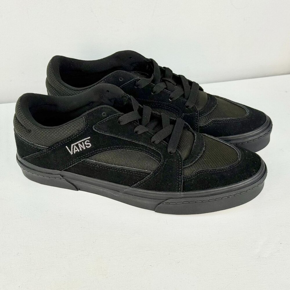 Vans All-Black Low-Top Suede & Textile Sneakers